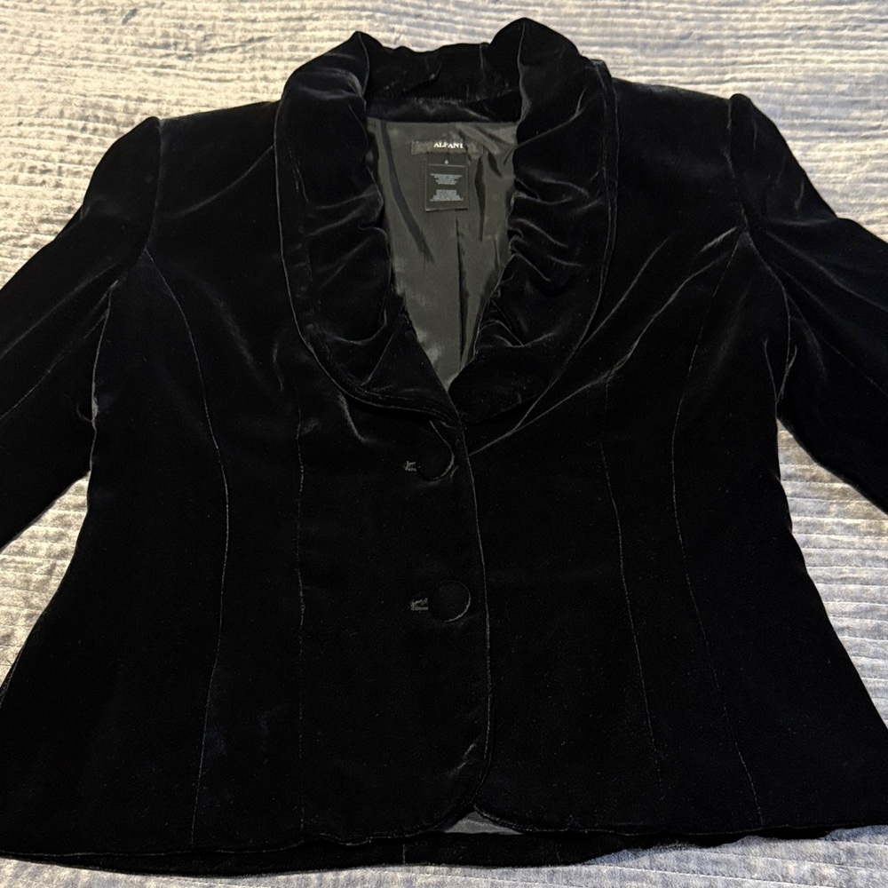 Alfani Women's Midnight Velvet Blazer